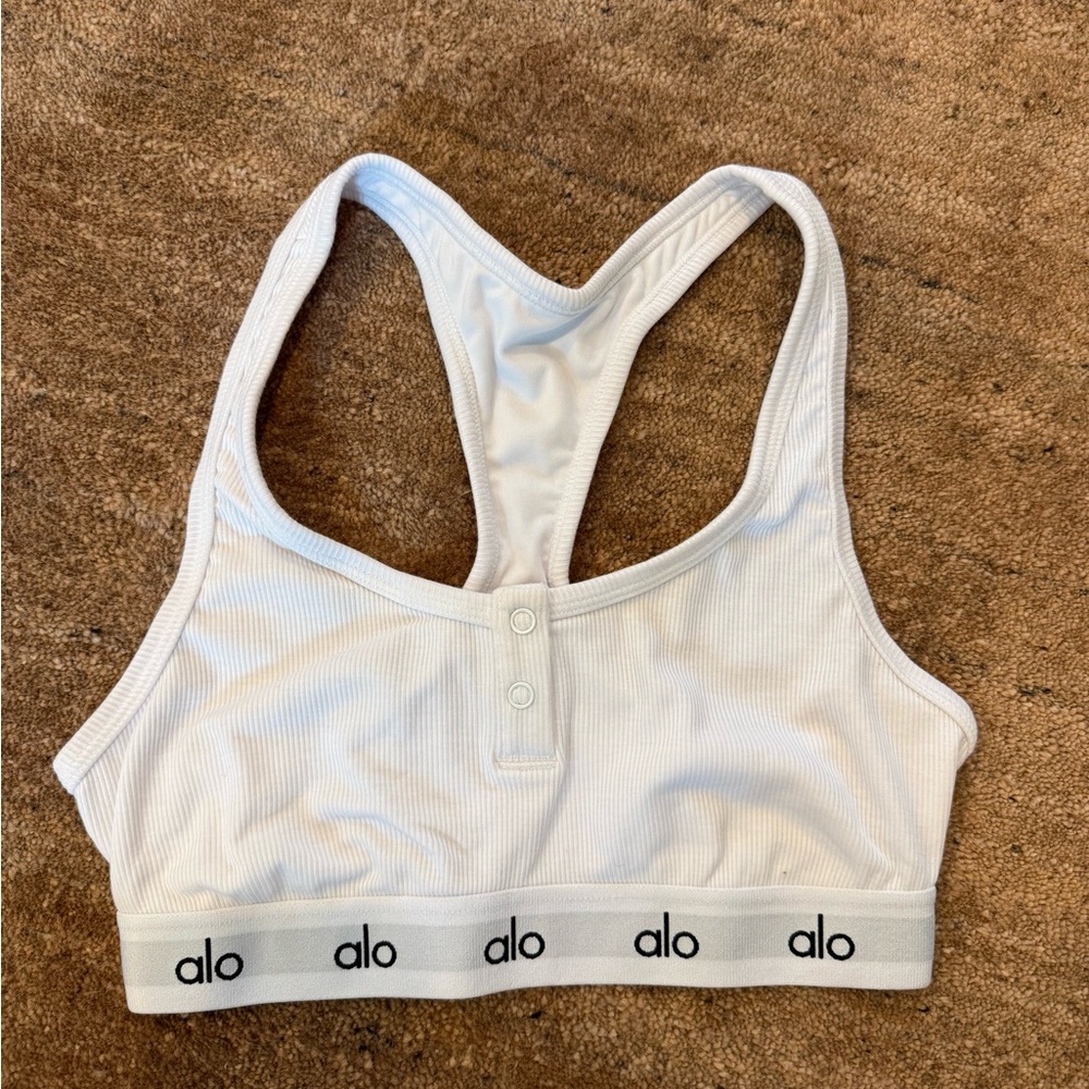 ALO Yoga White Sports Bra